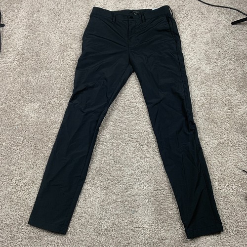 Banana Republic Mens Pants 31x33* Slim Fit Black Tech Commuter 100