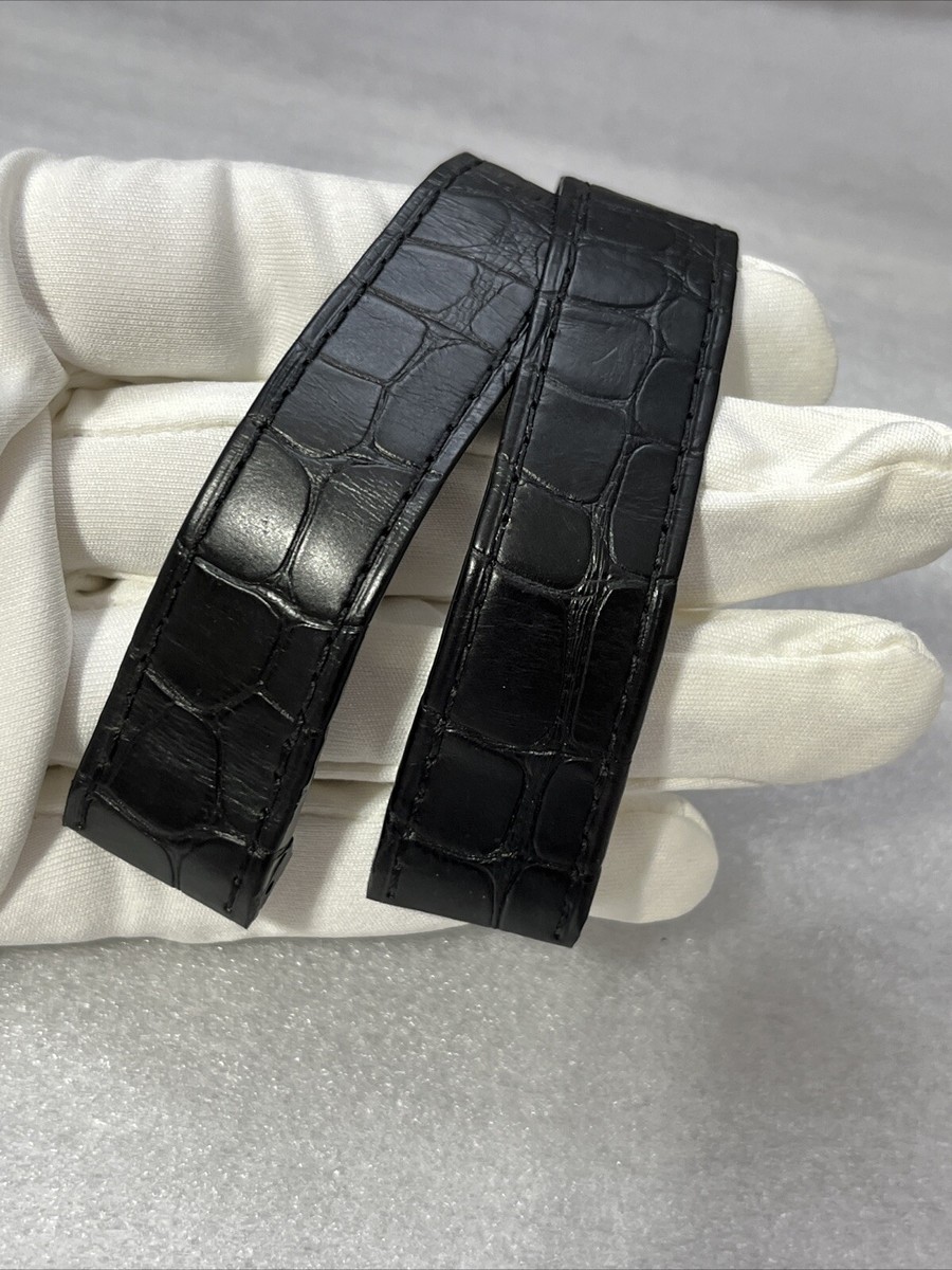 Cartier Watch Strap Santos 20mm KD1M9K97 Black Alligator Cartier Watch Strap Santos 20mm KD1M9K97 Black Alligator