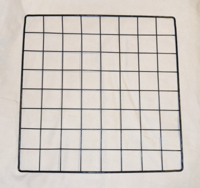 1x Metal Wire Grid Panel - Multi-purpose, Durable, for DIY Crate/Cage/Fence/etc.