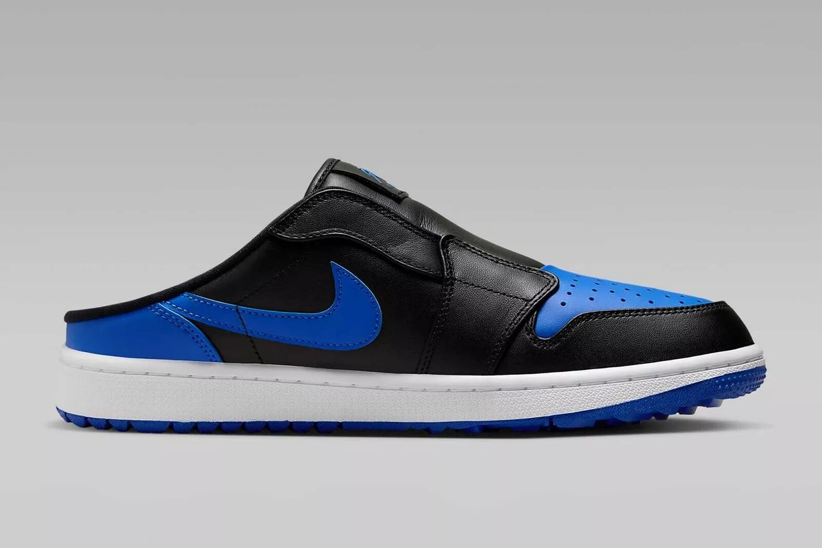 Nike Air Jordan Mule Golf Black White Royal FJ1214-002 US Nike Air Jordan Mule Golf Black White Royal FJ1214-002 US