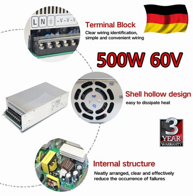 『Ger』 60V DC Switch Power Supply 500W Netzteil Schaltnetz PSU Single Output 8.3A