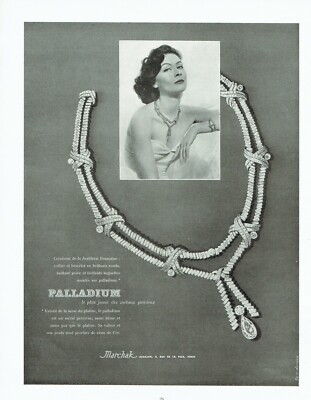 Werbung Advertising 0921 1953 Edelmetalle Palladium Platin Marchak