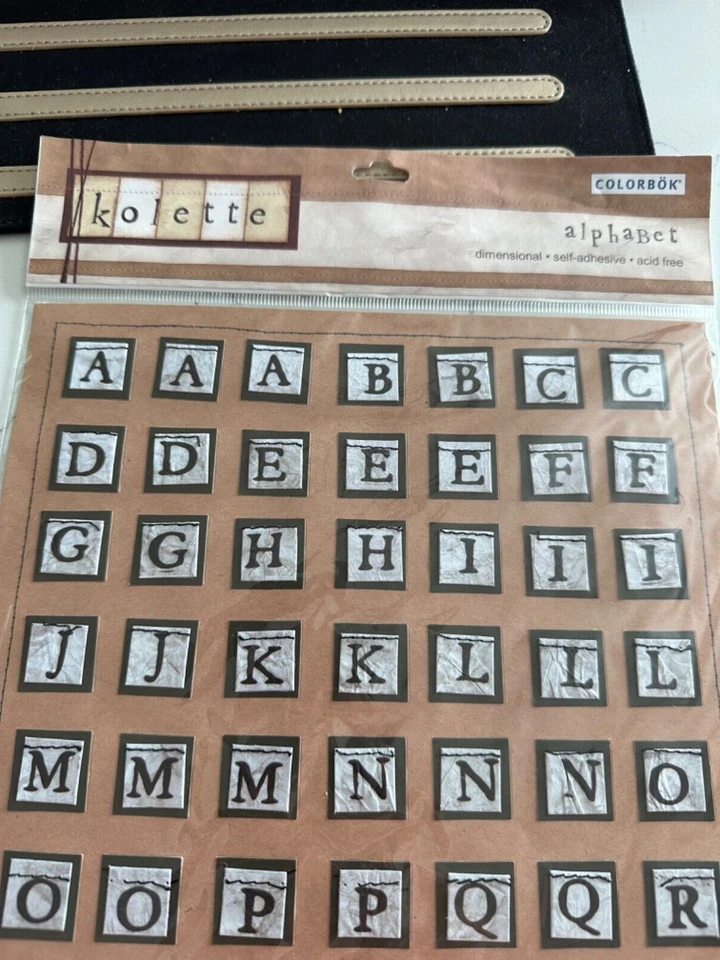 Colorbok Kolette Dimensional Autoadhesivo Bk Cosido Alfabeto Números Frases Foto 2 de 4
