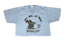 Medium Vintage Screen Stars Cropped T-shirt Easyrider Harley Davidson Single Sti