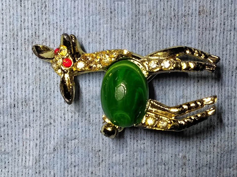 Винтажные и все еще красивые рождественские праздничные броши и булавки лот из 3 - Изображение 4 из 4