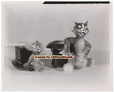 TOM & JERRY PHOTO #1 COVENTRY Ware FIGURE 1940s MGM FILE COPY Top Hat CIGARETTE