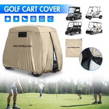 4 Passengers Golf Cart Cover Waterproof with Zipper Fit for EZGO Club Car Yamaha
