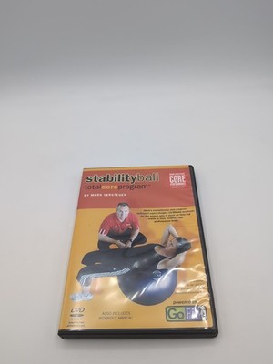 Core Fitness Total Core Program Stability Ball DVD + Workout Manual booklet
