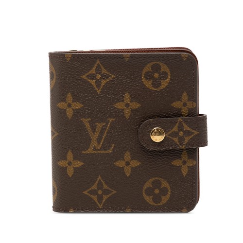 LOUIS VUITTON Monogram Compact zip Bifold Wallet M61667 Women 【Used】