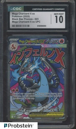 2025 Pokemon BSP Ultra Premium Collection #023 Mega Charizard X ex CGC 10