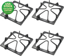 Stove Grate Replacement Parts for Whirlpool GE Gas Range Metal Steel 4 Pack
