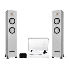 Fluance RT85 Vinyl Turntable, Ri91 Powered Floorstanding Speakers, PA10 Preamp