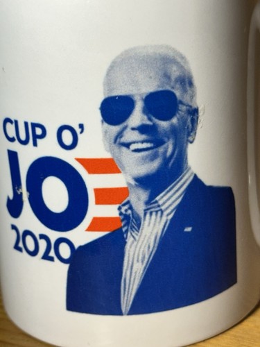 Taza de café de cerámica Cup O'Jo 3,5"" Joe Biden mercancía oficial de campaña de EE. UU. 11 OZ. - Imagen 3 de 8
