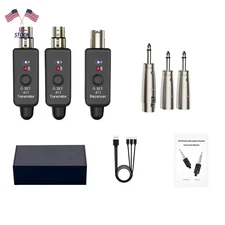 1set Professional Microphone Transmitter&Receiver 24-bit/48kHz UHF XLR Adapter