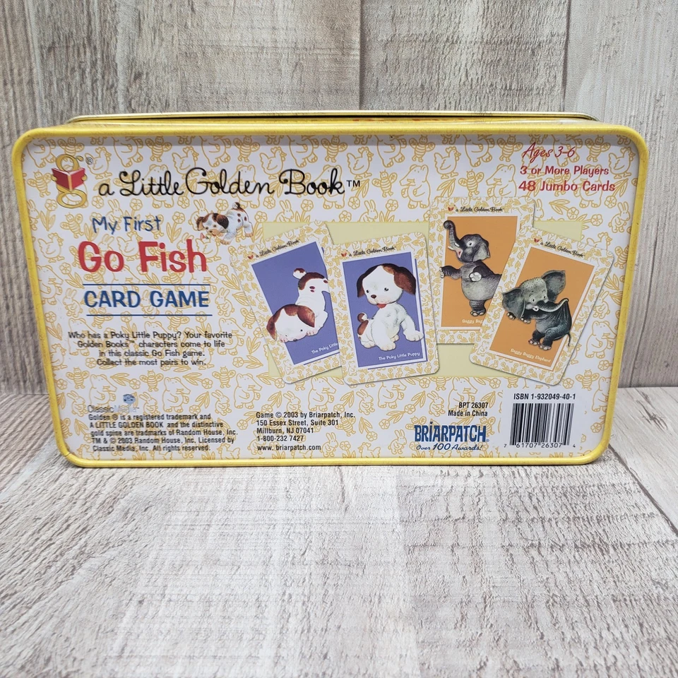 A Little Golden Book My First Go Fish Card Game 60th Anniversary Tin Limited Ed. - Image 4 of 4