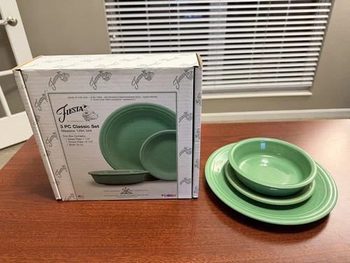 Genuine Fiestaware Classic 3 Piece Set Meadow