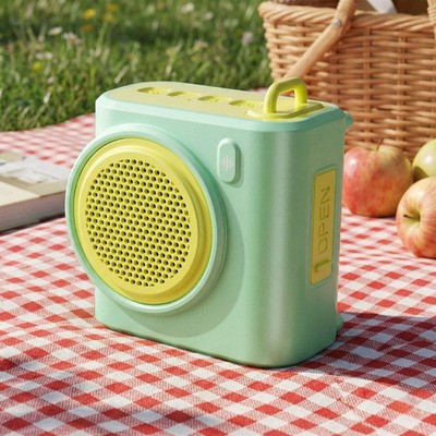 Portable Bluetooth Speaker Compact Music Box FM Radio USB-C Loud Sound Outdoor