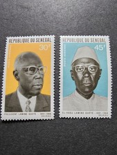 Senegal Stamp President Lamine Pa N&deg;75/76 New ** Luxury Mnh 1969
