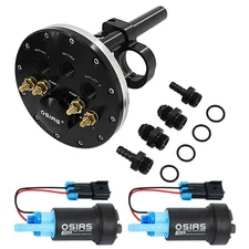 2 Pumps +Twin Fuel Pump Hanger 39-40mm Pumps Suits Single or Dual Walbro 525