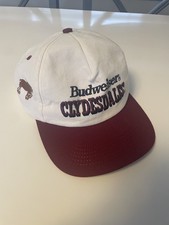 Vintage Budweiser Clydesdales Snapback Hat Made In USA