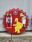Funny Duff Beer Homer Simpson  Metal Sign Vintage Man Cave Bar Wall Decor