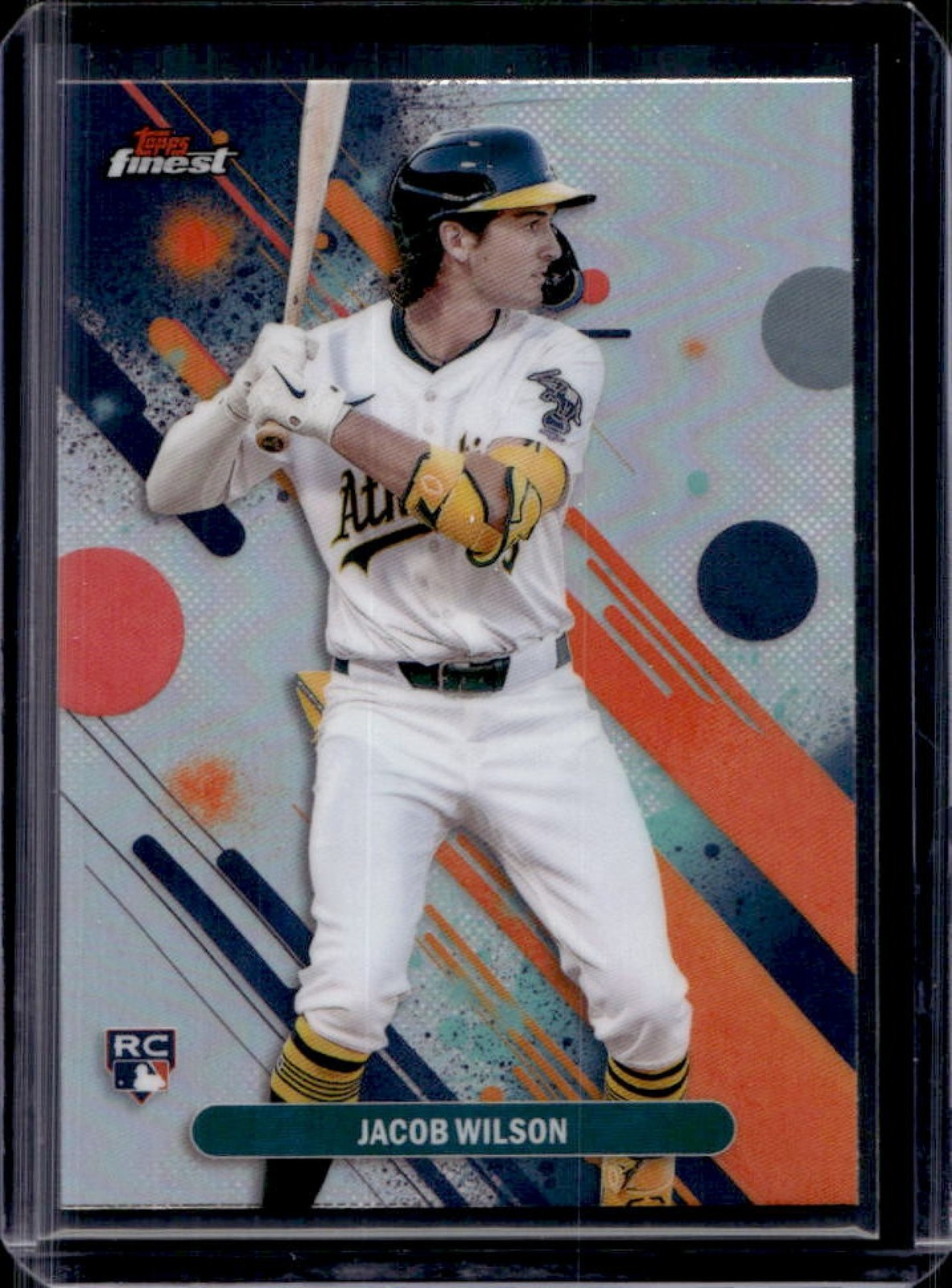 2025 Finest Jacob Wilson Common RC Refractor Rookie #61 Athletics