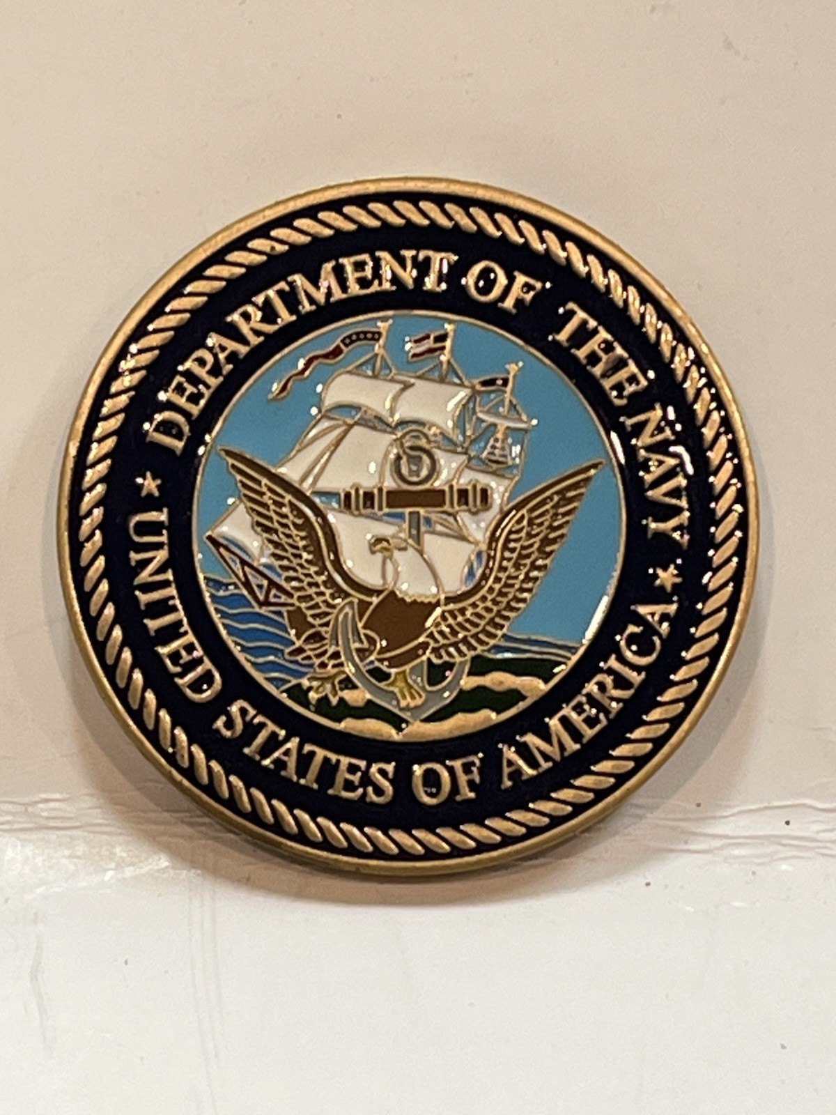 Operation Iraqi Freedom Baghdad Navy Challenge Coin Military Collectible-image
