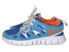 Nike Free Run 2 Light Photo Blue Orange Midnight Size 5Y