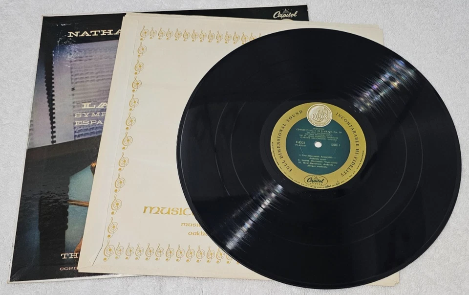 NATHAN MILSTEIN VIOLIN PROKOFIEV LALO ORIGINAL CAPITOL P-8303 LP NEAR MINT Foto 4 de 4