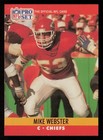 Mike Webster 1990 Pro Set #537 HOF Kansas City Chiefs