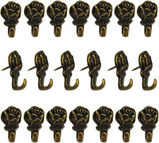 Rose Push Pins Hanger 20 Pcs Antique Flower Drawing Pin Bronze Decorative Thumbt