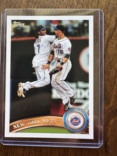 2011 Topps Baseball #157 Jose Reyes, Angel Pagan New York Mets Team NM-Mint