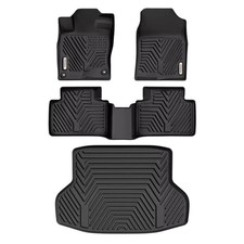All Weather Floor Mats Cargo Liner For 2016-2021 Honda Civic Sedan Tpe Rubber