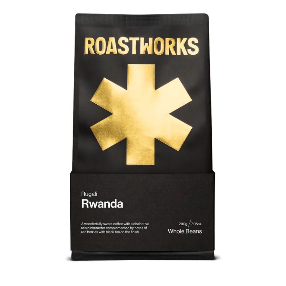 Roastworks Rwanda Rugali Coffee Beans Berry Sweet Single Origin 200g