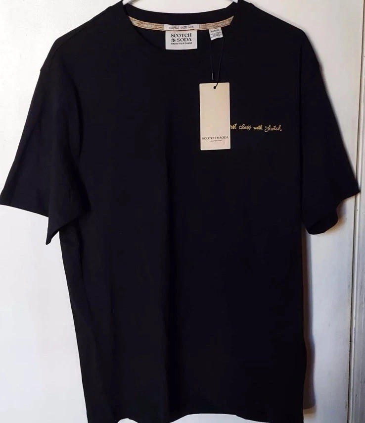 “Scotch & Soda” SSグラフィックTシャツ Black/Record Scotch&Soda SS Graphic Tee - Black Color Size M - New with