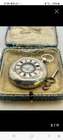 Antique Waltham Pocket Watch 1884 Sterling Silver Key Wind Working w/ Key & Box