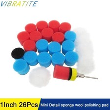 26Pcs Felt Polishing Buffing Pads Wheel Wool Plastic Rotary Tool Kit for Dremel