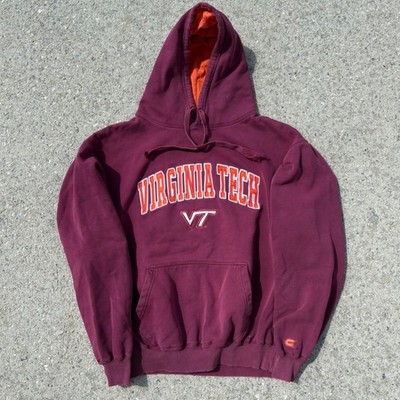 VTG Colosseum Virginia Tech Hokies Distressed Hoodie - Embroidered Logo - XXL