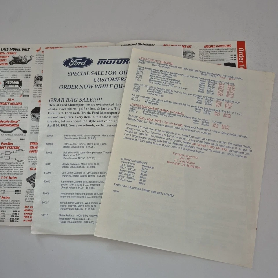Mustangs Inc Mustang,Shelby,Cougar Parts Catalog - Image 4 of 4