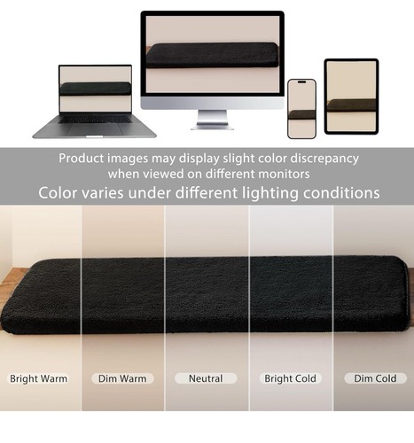 PURE ERA Bullnose Plush Carpet Stair Treads Cover Set Non-Slip Tape 14 Black - Picture 6 of 8