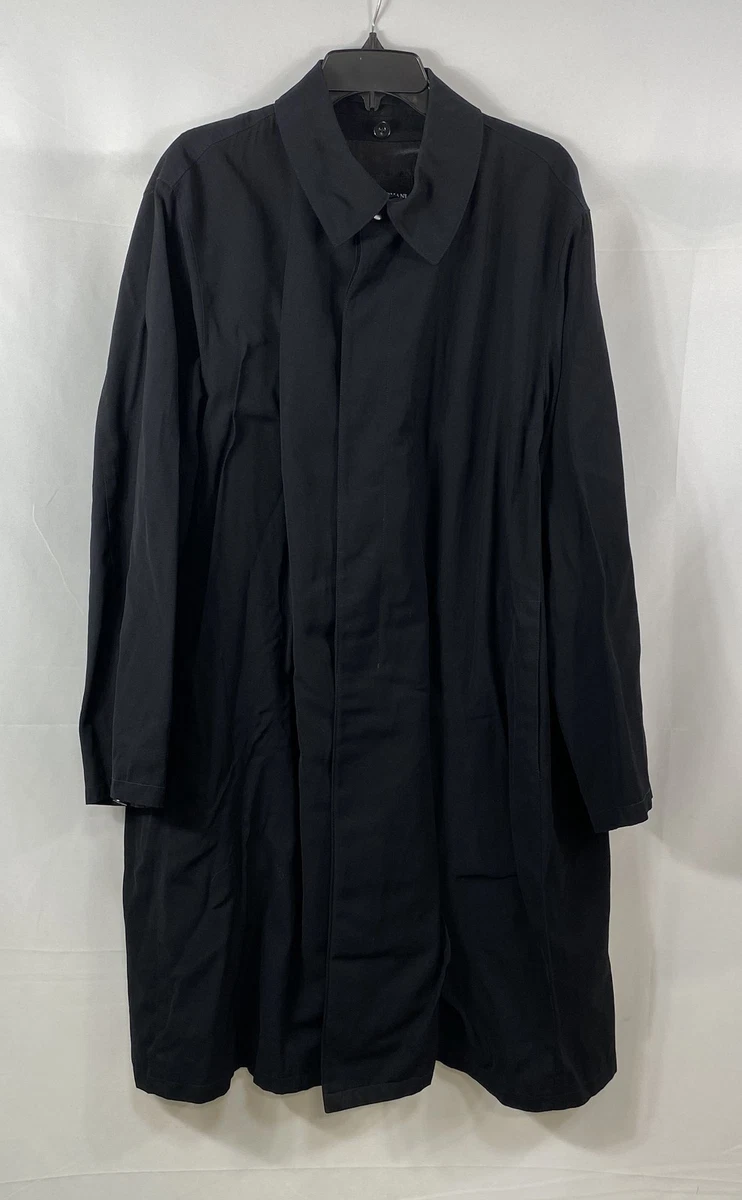Giorgio Armani Overcoat Black Coats, Jackets & Vests for Men for
