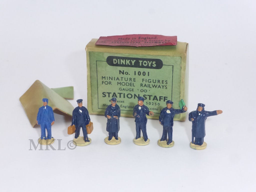 50s Dinky toys station stuff 4体セットビンテージ Dinky 1001, Station Staff Set - Free Price Guide & Review