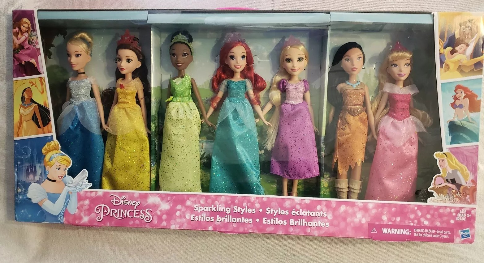 disney princess sparkling styles dolls