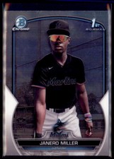 2023 Bowman Chrome Janero Miller Miami Marlins 1st #BCP-184
