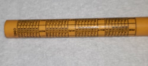 1940 CALENDAR "Johnson Bros. Auto Sup. Co*Wichita, KS*Ph.2-0477" Bullet Pencil - Picture 5 of 7