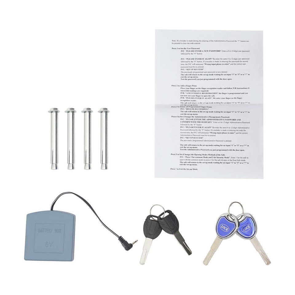 0.64ft³ Drop Box for Money&Mail Drop Slot Safe Cash Depository Safe