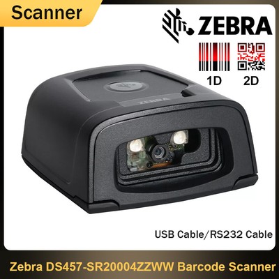 Zebra DS457-SR20004ZZWW Hands Free Wired Fixed Mount 1D 2D Barcode Scanner