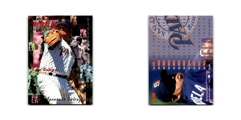 Fernando Valenzuela 1995 Fleer Update #U-190 San Diego Padres Baseball Card NM - Image 3 of 3