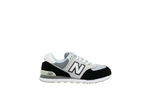 New Balance 574 Black White for sale 