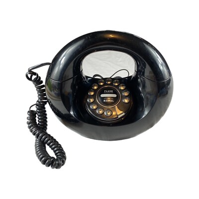 1970s 1980s Black HANDBAG PHONE Telephone Retro Touchtone